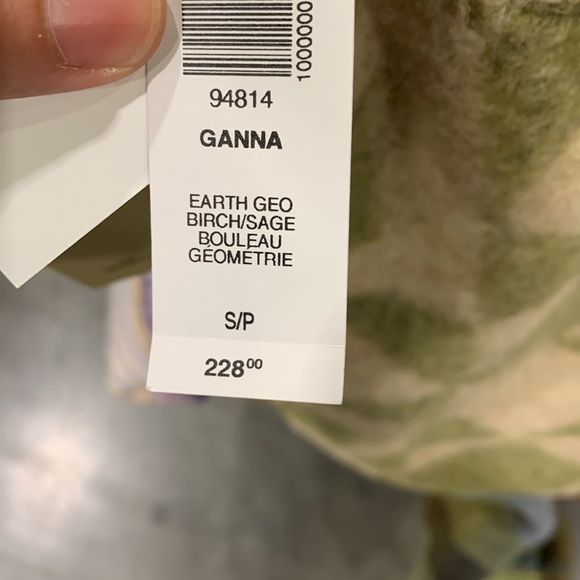 Aritzia Wilfred Ganna Earth Geo Birch Sage Shirt Jacket - Picture 7 of 8